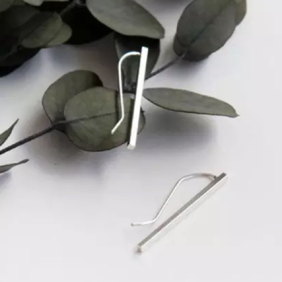 Long Bar Earrings - Picture 3 of 5